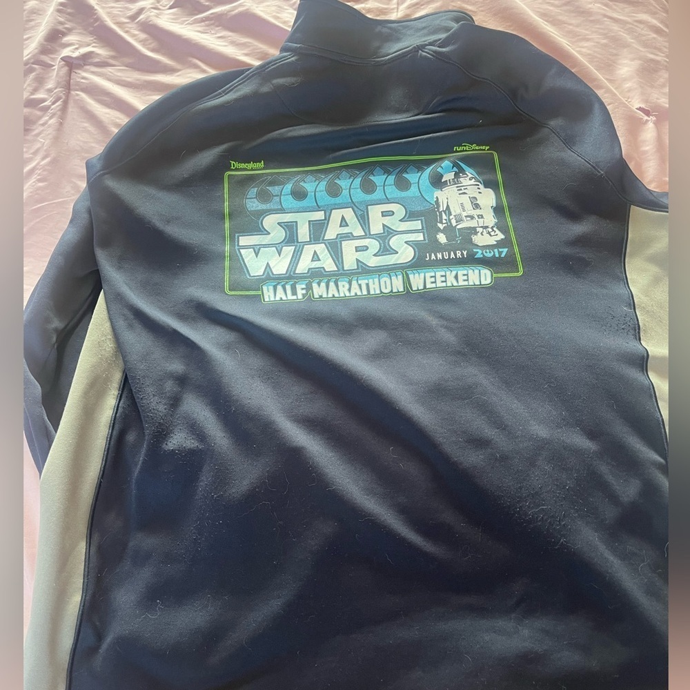 2017 Disney RunDisney Star Wars Half Marathon Weekend Performance Jacket XLarge - Picture 2 of 3